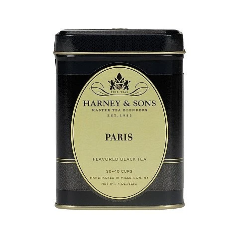 תה שחור עלים פריז Paris בפחית 112 גרם - מבית Harney & Sons תה שחור עלים פריז Paris בפחית 112 גרם - מבית Harney & Sons