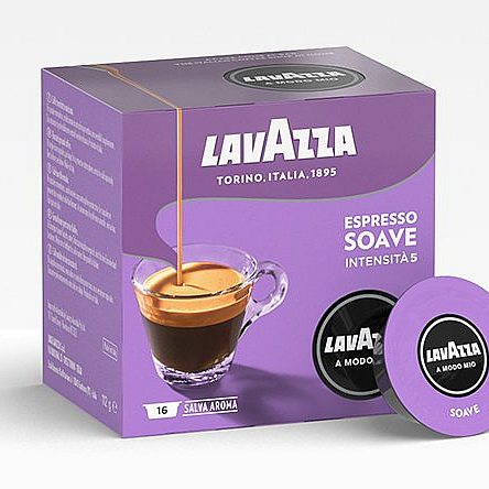 קפסולות קפה סואבה Soave חוזק 5 לוואצה 16 יחידות