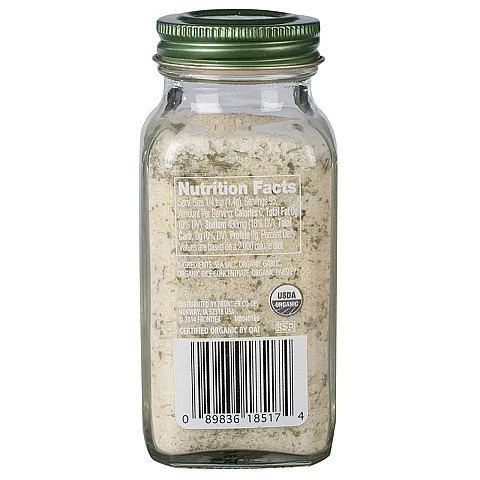 אבקת שום ומלח ים אורגני 133 גרם - Simply Organic אבקת שום ומלח ים אורגני 133 גרם - Simply Organic