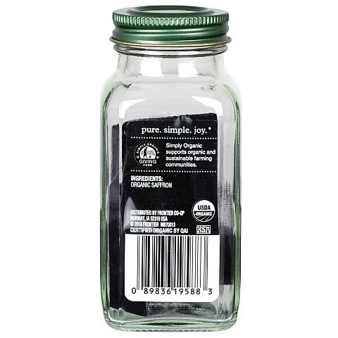 זעפרן ספרדי אורגני 0.5 גרם - Simply Organic