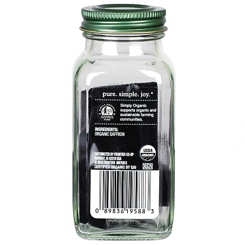 זעפרן ספרדי אורגני 0.5 גרם - Simply Organic