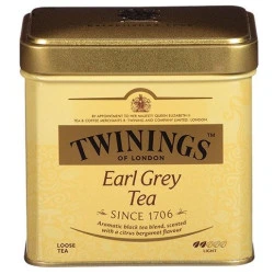 תה עלים טווינינגס ארל גריי Earl Grey בפחית - מבית Twinings במשקל 200 גרם