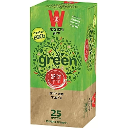 תה ירוק ג'ינג'ר חריף ויסוצקי 25 שקיקים