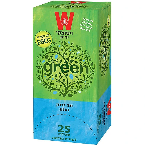 תה ירוק נענע ויסוצקי 25 שקיקים