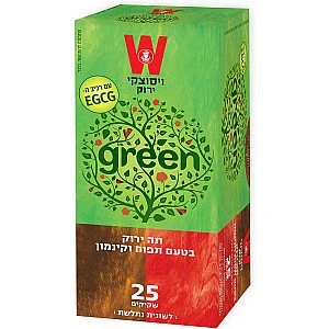 תה ירוק תפוח קינמון ויסוצקי 25 שקיקים