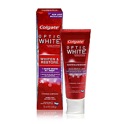 קולגייט אופטיק וייט משחה לשיניים חזקות ובהירות מדי יום 75 מ"ל - מבית Colgate