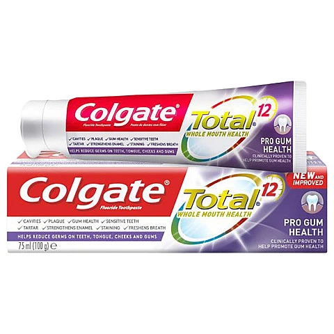 קולגייט טוטאל משחת שיניים פרו גאם 75 מ"ל - מבית Colgate קולגייט טוטאל משחת שיניים פרו גאם 75 מ"ל - מבית Colgate
