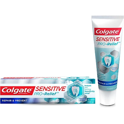 קולגייט סנסיטיב פרו רליף ריפר אנד פריבנט משחה לשיניים רגישות 75 מ"ל - מבית Colgate