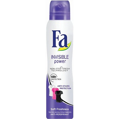 פה דאודורנט אישה ספריי אינויזיבל פאוור 200 מ"ל - מבית FA