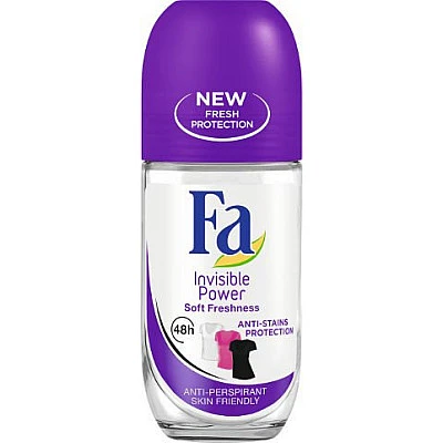 פה דאודורנט אישה רול און פורט אינויזיבל פאוור 50 מ"ל - מבית FA