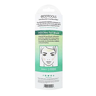 אקוטולס מברשת באפינג למייקאפ יבש EcoTools Complexion Buffer Brush