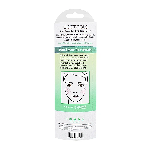 אקוטולס מברשת פודרה קלילה EcoTools Precision Blush