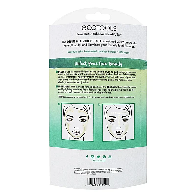 אקוטולס צמד מברשות להארות והצללות EcoTools Define & Highlight Duo