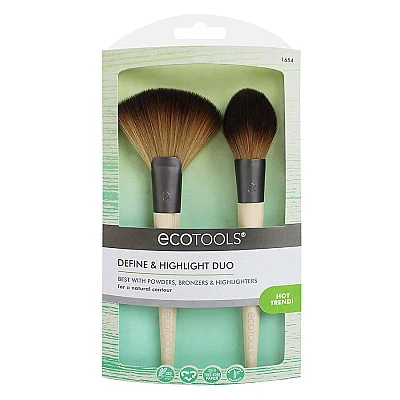 אקוטולס צמד מברשות להארות והצללות EcoTools Define & Highlight Duo