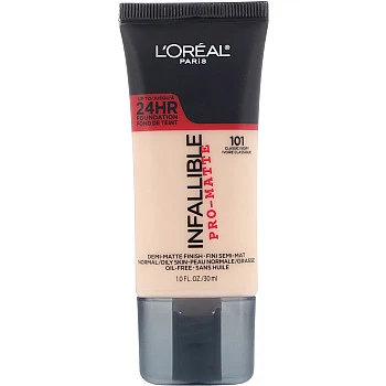 לוריאל אינפיליבל פרו מאט INFALLIBLE PRO MATTE מייק אפ עמיד - גוון 101 - מבית L'Oréal