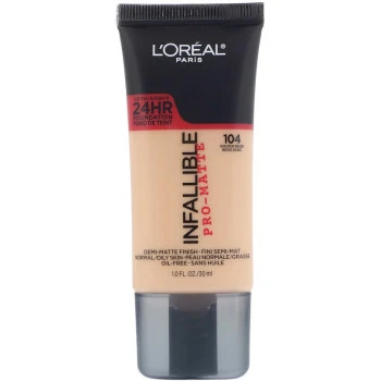 לוריאל אינפיליבל פרו מאט INFALLIBLE PRO MATTE מייק אפ עמיד - גוון 104 - מבית L'Oréal