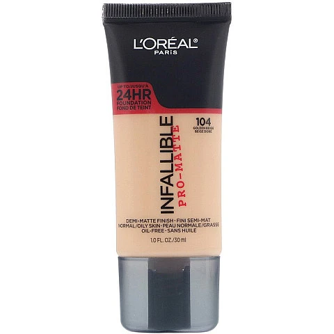 לוריאל אינפיליבל פרו מאט INFALLIBLE PRO MATTE מייק אפ עמיד - גוון 104 - מבית L'Oréal לוריאל אינפיליבל פרו מאט INFALLIBLE PRO MATTE מייק אפ עמיד - גוון 104 - מבית L'Oréal