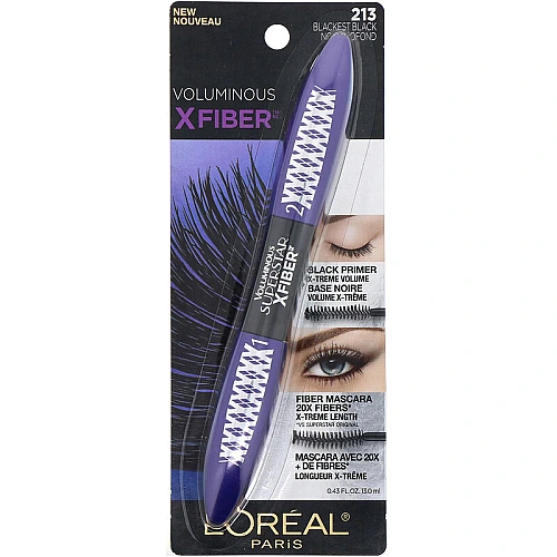 לוריאל מסקרה אקס פייבר נפח Voluminous X Fiber - שחור - מבית L'Oréal