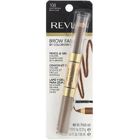 רבלון עפרון ג'ל לגבות BROW FANTASY - חום בהיר 108 - מבית REVLON רבלון עפרון ג'ל לגבות BROW FANTASY - חום בהיר 108 - מבית REVLON