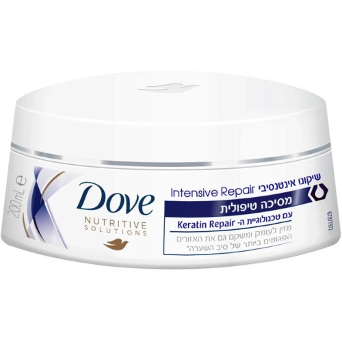 דאב מסכה שיקום אינטנסיבי מסכה טיפולית לשיער פגום 200 מ"ל - מבית DOVE
