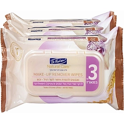 ד"ר פישר נטורל קר מגבונים להסרת איפור לעור רגיל יבש 90 יחידות - מבית Dr. Fischer