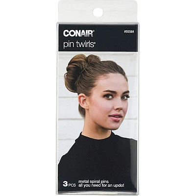 סיכות מתכת ספירליות - 3 יחידות - מבית Conair