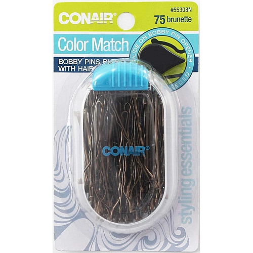 סיכות שיער צבע ברונזה - 75 יחידות - מבית Conair