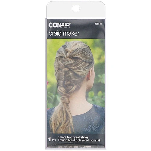 קולע צמות לצמה צרפתית או קוקו בשכבות - 7 פריטים - מבית Conair