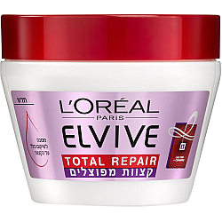 אלביב מסכה לשיער טוטאל ריפייר קצוות מפוצלים משקם לשיער פגום 300 מ"ל - לאריאל