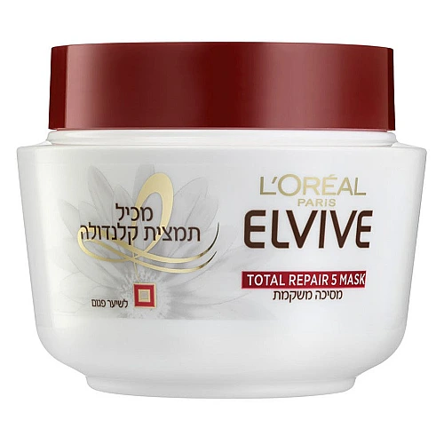 אלביב מסכה משקמת לשיער פגום וחסר חיוניות 300 מ"ל - לאריאל