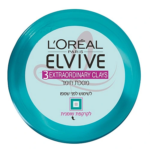 אלביב מסכת חימר לשימוש לפני שמפו 150 מ"ל - לאריאל