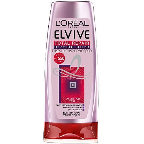 אלביב מרכך טוטאל ריפייר קצוות מפוצלים משקם לשיער פגום 550 מ"ל - לאריאל