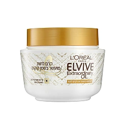 אלביב קרם לחות מועשר בשמן קוקוס לשימוש כמסכה או כקרם לחות 300 מ"ל - לאריאל