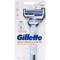 ג'ילט מארז Skinguard סקין גארד מכשיר גילוח + 1 סכין - מבית Gillette