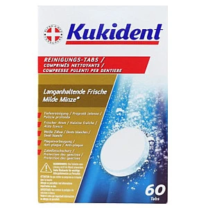 קוקידנט טבליות לניקוי תותבות 60 טבליות - מבית Kukident