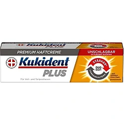 קוקידנט פלוס משחת הצמדה חזקה לשיניים לתותבות 40 גרם - מבית Kukident