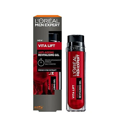 לוריאל מן אקספרט ויטליפט טורבו ג'ל לחות אנטי אייג'ינג 50 מ"ל - מבית L'OREAL