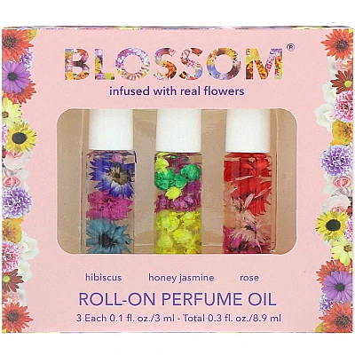 בלוסום ערכת בושם שמן רול און 3 יחידות - מבית BLOSSOM BEAUTY