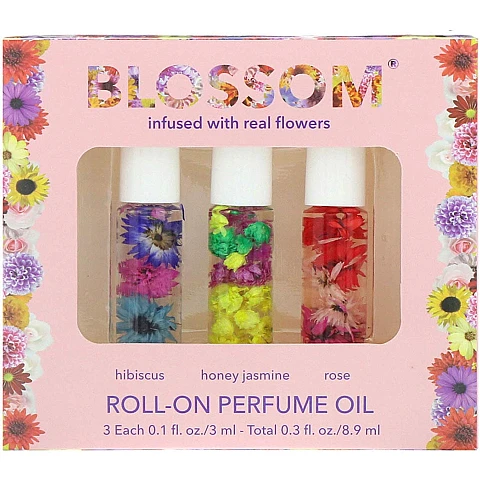 בלוסום ערכת בושם שמן רול און 3 יחידות - מבית BLOSSOM BEAUTY