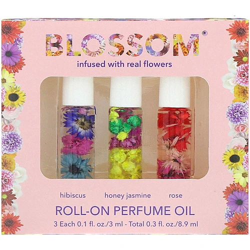 בלוסום ערכת בושם שמן רול און 3 יחידות - מבית BLOSSOM BEAUTY