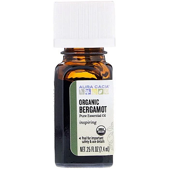 שמן אורגני ברגמוט 100% טהור 7.4 מ"ל - מבית Aura Cacia