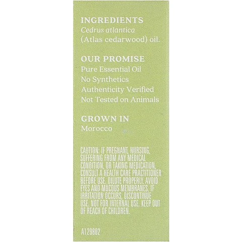 שמן אתרי ארז מקור 100% טהור 7.4 מ"ל - מבית Aura Cacia