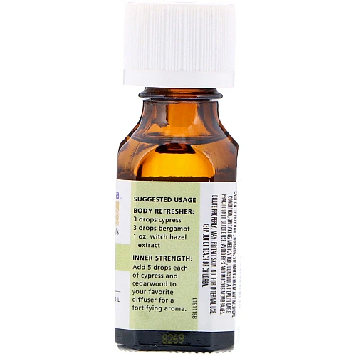 שמן אתרי ברוש 100% טהור 15 מ"ל - מבית Aura Cacia