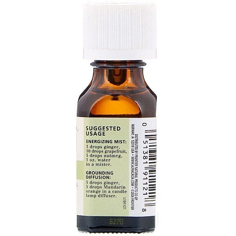 שמן אתרי ג'ינג'ר 100% טהור 15 מ"ל - מבית Aura Cacia