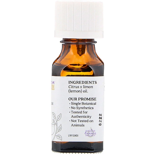 שמן אתרי לימון 100% טהור 15 מ"ל - מבית Aura Cacia