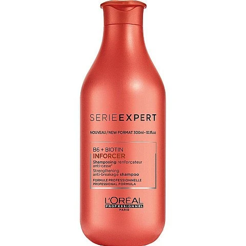 אינפורסר שמפו לחיזוק סיב השערה SERIE EXPERT ביוטין 300 מ"ל - מבית לוריאל פרופסיונל אינפורסר שמפו לחיזוק סיב השערה SERIE EXPERT ביוטין 300 מ"ל - מבית לוריאל פרופסיונל