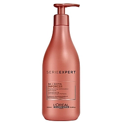 אינפורסר שמפו לחיזוק סיב השערה SERIE EXPERT ביוטין 500 מ"ל - מבית לוריאל פרופסיונל