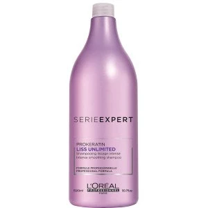 אנלימיטד ליס שמפו לשיער מרדני SERIE EXPERT LISS UNLIMITED סרי אקספרט 1500 מ"ל - מבית לוריאל פרופסיונל
