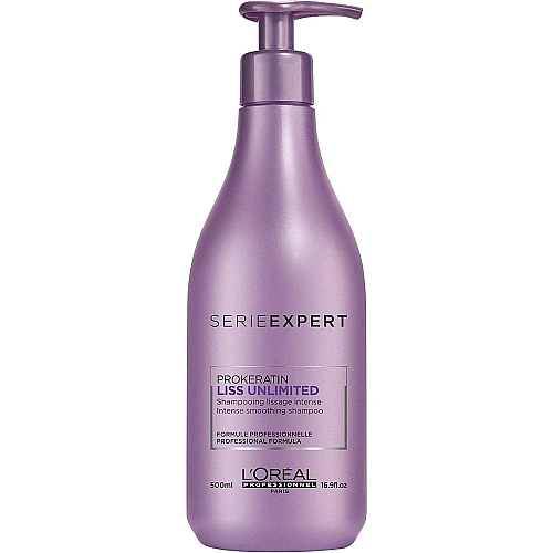 אנלימיטד ליס שמפו לשיער מרדני ומקורזל SERIE EXPERT LISS UNLIMITED סרי אקספרט 500 מ"ל - מבית לוריאל פרופסיונל