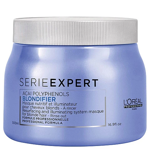 בלונדיפייר מסכה לשיער בלונדיני SERIE EXPERT BLONDIFIER סרי אקספרט 500 מ"ל - מבית לוריאל פרופסיונל בלונדיפייר מסכה לשיער בלונדיני SERIE EXPERT BLONDIFIER סרי אקספרט 500 מ"ל - מבית לוריאל פרופסיונל